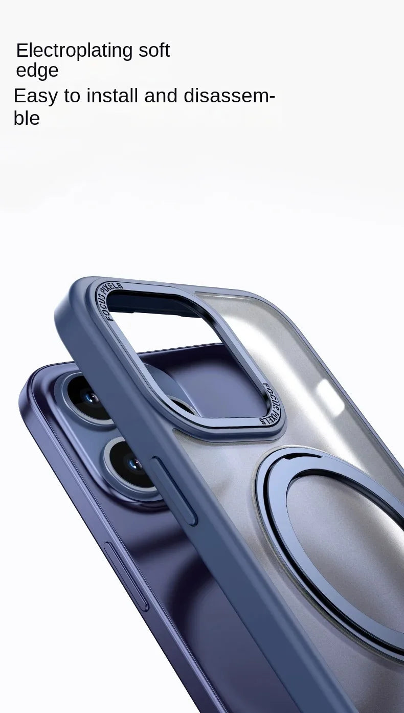 Luxury Rotating Stand iPhone Case